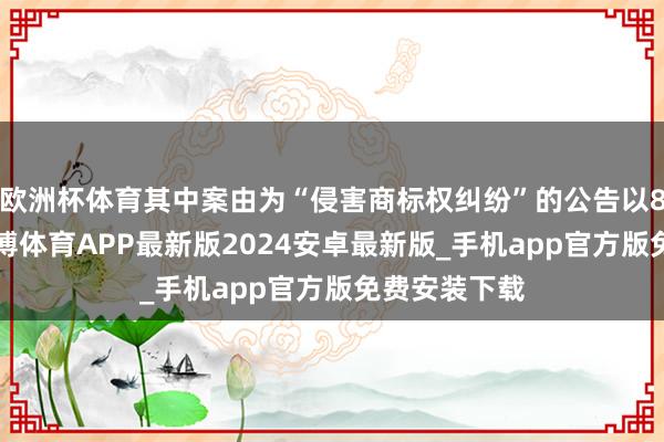 欧洲杯体育其中案由为“侵害商标权纠纷”的公告以80则居首-世博体育APP最新版2024安卓最新版_手机app官方版免费安装下载