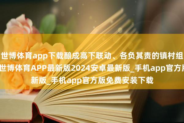 世博体育app下载酿成高下联动、各负其责的镇村组三级株连体系-世博体育APP最新版2024安卓最新版_手机app官方版免费安装下载