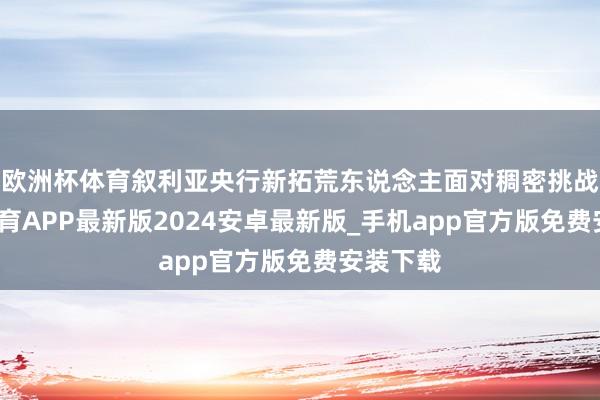 欧洲杯体育叙利亚央行新拓荒东说念主面对稠密挑战-世博体育APP最新版2024安卓最新版_手机app官方版免费安装下载