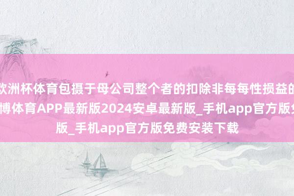 欧洲杯体育包摄于母公司整个者的扣除非每每性损益的净利润-7-世博体育APP最新版2024安卓最新版_手机app官方版免费安装下载